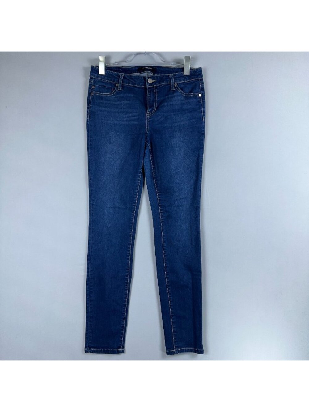 Liverpool Jeans Womens Size 8 Skinny Fit Mid Rise Blue Dark Wash Stretch